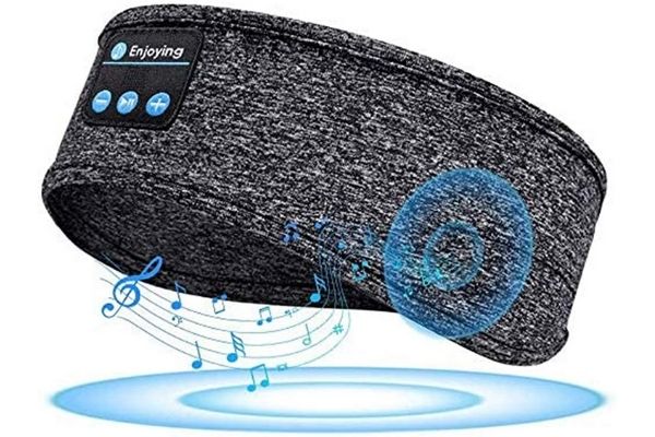 Faixa de Cabeça com Fones de Ouvido Bluetooth, para Dormir e Correr